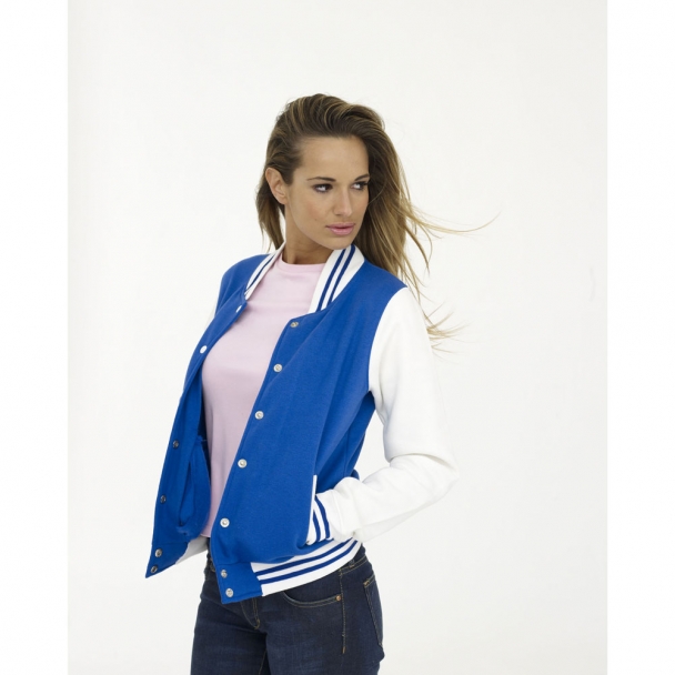 UC526 Ladies Varsity Jacket